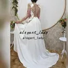 Weiße Meerjungfrau Aso Ebi Arabische Abendkleider mit Überrock 2022 Goldapplikation Langarm Karakou Algerie Abendkleid