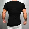 Magliette sportive primaverili da uomo T-shirt T-shirt fitness manica corta estiva T-shirt sportiva da uomo in cotone 115