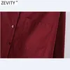 Zevity Printemps Femmes Simplement Solide Couleur Irrégulière Hem Chemise Robe Bureau Dames Chic À Manches Longues Robe D'affaires DS5033 210603