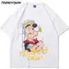 T-shirt imprimé marin pour hommes été à manches courtes dessin animé imprimé t-shirt Hip Hop coton surdimensionné décontracté Harajuku Streetwear t-shirts 210601