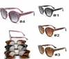 22107 män klassisk design solglasögon mode oval ram beläggning UV400 lins kolfiber ben sommar stil eyewear med låda
