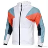 Sonbahar Adam Spor Örgü Dikiş Ceketler Koşu Spor Rüzgar Geçirmez Açık Kapüşonlu Ceket erkek Giyim Mont Hoodies