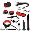 NXY Vuxna leksaker BDSM Bondage Set Restraints Games Sex Shop Toy för par Kvinna Produkter Erotiska Sexleksaker Masturbator Handcuff Vibrator 1201