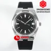 V8F Overseas 4500V Ultra-Thin A5100 Self Winding Automatic Mens Watch 41mm Black Dial Stick Markers Rubber Strap Super Edition Watches Swisstime c3