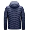 Hommes hiver marque chaud coupe-vent épais veste Parkas manteau hommes automne mode imperméable mince chapeau Parkas veste hommes 6XL 211124