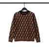 El mismo suéter para hombres y mujeres Patrón de letras de moda clásica Otoño Invierno Manga larga298y