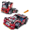2 em 1 modelo de construção transformável conjunto de blocos de construção decool 608 pcs corrida de caminhão de corrida compatível técnica 3360 DIY brinquedos presente