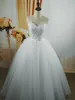 Zj9080 Милая Принцесса Свадебные платья Простые Женщины Красивые Бисеровые Вышивка 2021 Аппликации Элегантные
