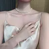 Irregular Baroque Natural Pearl Short Necklace For Woman Korean Fashion Choerk Jewelry Party Girl's Sexy Clavicle Chain