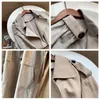 Kobiety Moda Trench Coat Solid Casual Loose Long Long Winbreaker Pojedyncze Kieszenie Panie Outwear Ropa Mujer 210515