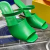 Europas skor senaste kvinnors sandal högklackade tofflor Fashion Fish Mouth Shoes Specialformade häldesign Sexiga flerfärgstorlekar 35-41 Guldhäl