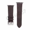 Nuovo cinturino in pelle di design per Apple Watch Band Series 6 5 4 3 2 40mm 44mm 38mm 42mm Bracciale per iWatch Belt O07
