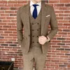 Personalizar Smoking One Botão Bonito Bonito Noivo de Lapela TuxeDos Homens Suits Casamento / Prom / Jantar Homem Blazer (Casaco + Calças + Tie + Vest) W924