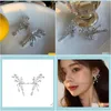 Charm Jewelrypersonalisierte Perlen-Schmetterlingsflügel-Ohrringe mit Diamant und koreanischem Temperament, Drop-Lieferung 2021 Hc2Ce