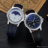 Men Sports Casual Assista a quartzo Wristwatch Fashion Business Pu Black Blue Brown Band Straps Watches Male Luxury Clock Stars5736230