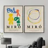 Målningar Joan Miro Retro Artwork Exhibition Affischer and Prints Gallery Wall Art Picture Museum Canvas målning för vardagsrum HO4228114