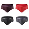 Mesh Men's Panties Underkläder Is Silk Män Briefs Sexig Man Underkläder Högkvalitativa Män Underbyxor Kort Andningsbar Underkläder 4PCS 210707