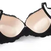 BH-Set Frauen Push Up Büstenhalter für reife Dame Applikationen Farn Muster Bügel Bogen Dekoration Dessous Frauen 210322