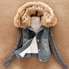 knitted faux fur coat