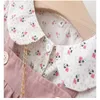 2021秋の赤ちゃん女の子服衣装幼児プリンセスフラワーTシャツ+ストラップドレススーツの女の子服1年誕生日セットQ0716