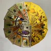 Grußkarten Miexd 8PCS Geschenkideen für Kinder 1000000 US-Dollar Bunte Goldbanknote Überzogenes Geld American Bill Note