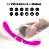 Nxy Vibrators Медицинские силиконовые дилдо гибкие лесбиянки двойные концом вибратор двойных фаллоимитаторов для женщин вибрирующие игрушки женские 0104