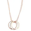 Three-loop Necklace Geometric Clavicle Chain