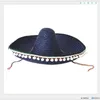 Stor sombrero mexikansk hatt Deluxe halm gringo hattar kostym fancy klänning parti bred brim delm22
