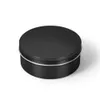 Empty Aluminum Cosmetic Containers Pot Lip Balm Jar Tin For Cream Ointment Hand Cream Packaging Box 10-15-20-30-50-60-80-100-150ml (Black) DH9480