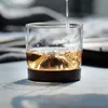 Whisky Glass Glass Drewniane Dolne Irlandzkie Wino Przezroczyste Szkło Kubek Dla Whisky Wine Vodka Bar Club Narzędzia Scotch Lover Unikalny prezent