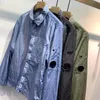 Primavera y otoño, chaquetas simples y versátiles para hombres, camisa con cremallera y solapa, ropa de abrigo para deportes al aire libre, abrigo de herramientas, marcas de tendencia americanas europeas