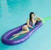 Large Eggplant floats swimming pool Floating Lounge seats ring Adults water bed hammock water sports mattresses Party Toy