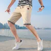 2021 Jogger Shorts new summer cotton linen shorts casual men's Capris Korean beach pants Male Sweatpants X0705