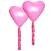 Fest dekoration 2st bröllop brud dusch hjärta ballong 36 "latex tofsar krans rosa vit blå stor dop favorser leveranser