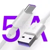 5A Super Fast Type C USB -kablar Datasynkronisering Snabb laddare Kabelkabel för iPhone 15 Samsung Huawei Izeso