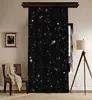 "Galaktyki wszechświata" Blackout Curtain Black Unisex Interstellar Space Drapes