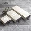 Stobag 10 stks groen / geel vouwen trekking thee koekjes chocolade verpakking dozen partij verjaardag bruiloft gunst handgemaakte zeep doos 210325