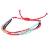 Three Layer Colorful Glass Seedbeads Rice Beads Strands Bracelet Women Gift Jewelry