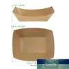 50PCS Ship Shape Take Out Containers Easy Fold Box Kraft Paper Box Lunch Salad Carton Disposable Party Snack Boat Box For Party Factory price expert design Quality