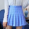 Jocoo jolee vrouwen hoge taille geplooide rok lente herfst casual kawaii a-line rokken japanse school uniform mini 210619