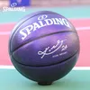 Spalding 24K Black Mamba Merch Edición Conmemorativa Pelota de Baloncesto PU Serpentina Resistente al Desgaste Tamaño 7 Perla Púrpura