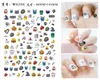 Autocollants Stickers 50 pcs Halloween Party Citrouille Fantôme Chauve-Souris Conception Nail Art Autocollant Adhésif Pour Décoration Manucure Prud22