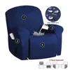 Suede Recliner Sofa Cover All-inclusive Massage Deck Lazy Boy Chair s Lounge Single Seat Couch Slipcover Armchair 211116