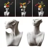 Vases Ceramics Statue Flower Vase White Head Planter Plants Pots Nordic Boho Office Living Room Decoration Arrangement Party