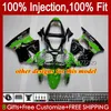 OEM Injektionsform för Kawasaki Ninja ZX 636 600cc ZX-600 ZX-6R ZX600 ZX636 Cowling 37HC.169 ZX-636 ZX 600 CC 6 R ZX 6R 2000 2001 2002 ZX6R 00 01 02 Fairings Kit Glansigt Röd Ny