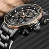 Relogio Masculino Lige New Sport Chronograph Mens Watches Top Brand Luxury Full Steel Quartz Clock Waterproof Big Dial Watch Men Q0524