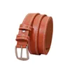 Belts Women Fashion Waist Belt Narrow Stretch Dress Thin Buckle Leather Waistband Veritable Female High Quality Durable YL5