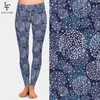 LetsFind Arrivval Moda Mulheres Leggings Cintura alta Fitness Elastic Plus Size Calças Quentes Trousers 211215