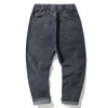 Eenvoudige losse heren jeans grote kleding Casual Nine-Point Harlan Rechte pootbroek maat 28-48 voor dikke man oude papa broek