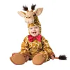 Ankomst Högkvalitativa Baby Boys Girls Halloween Dinosaur Kostym Romper Kids Kläder Sätta Småbarn Co-Splay Triceratops 211101